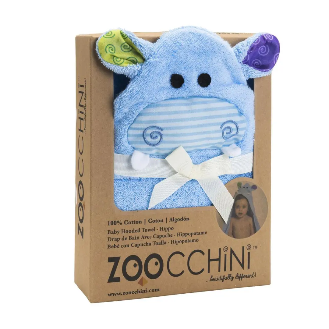 Zoocchini Badcape Henry the Hippo - Lichtblauw