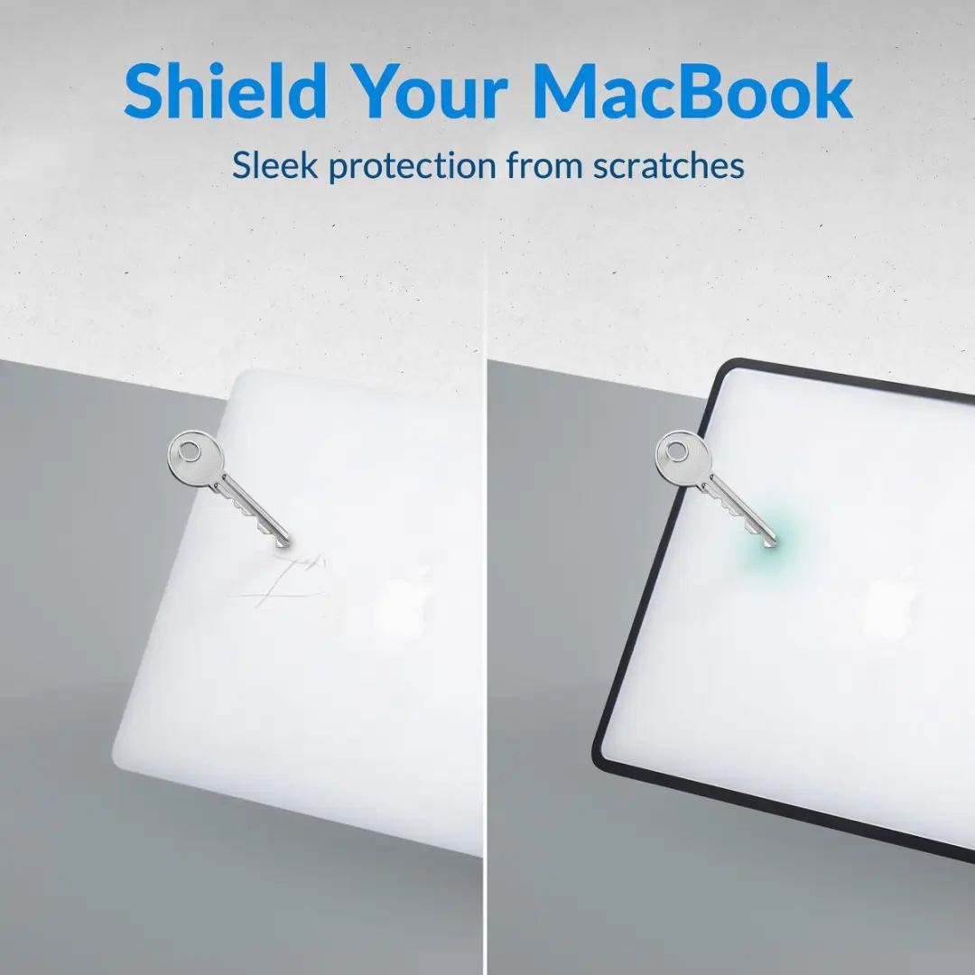 Mobilize Laptophoes MacBook Air 13" (2018-2020) - A1932/A2179/A2337 - Transparant/Zwart