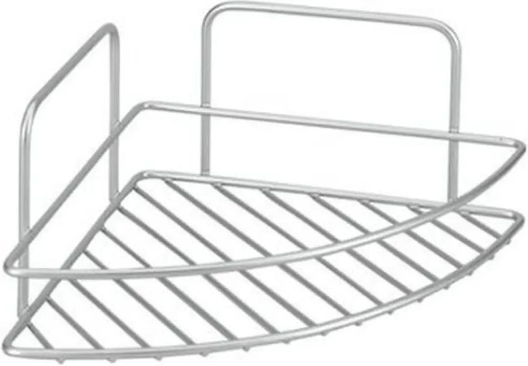 Metaltex Doucherek Hoekmodel 23x23x11cm - Zilver