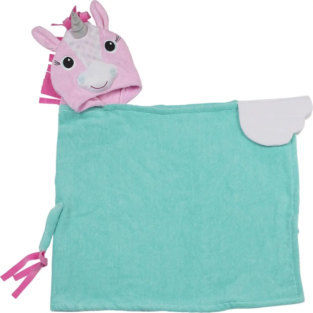 Zoocchini Kinder Badcape Allie the Alicorn - Roze