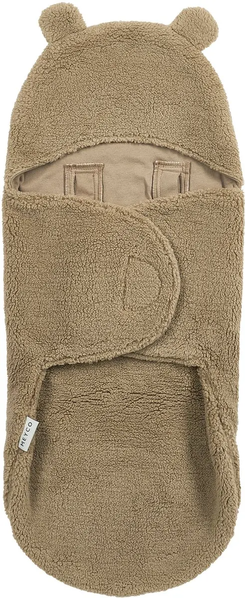 Meyco Baby Bear Wikkeldeken Warm Brown 100x100cm
