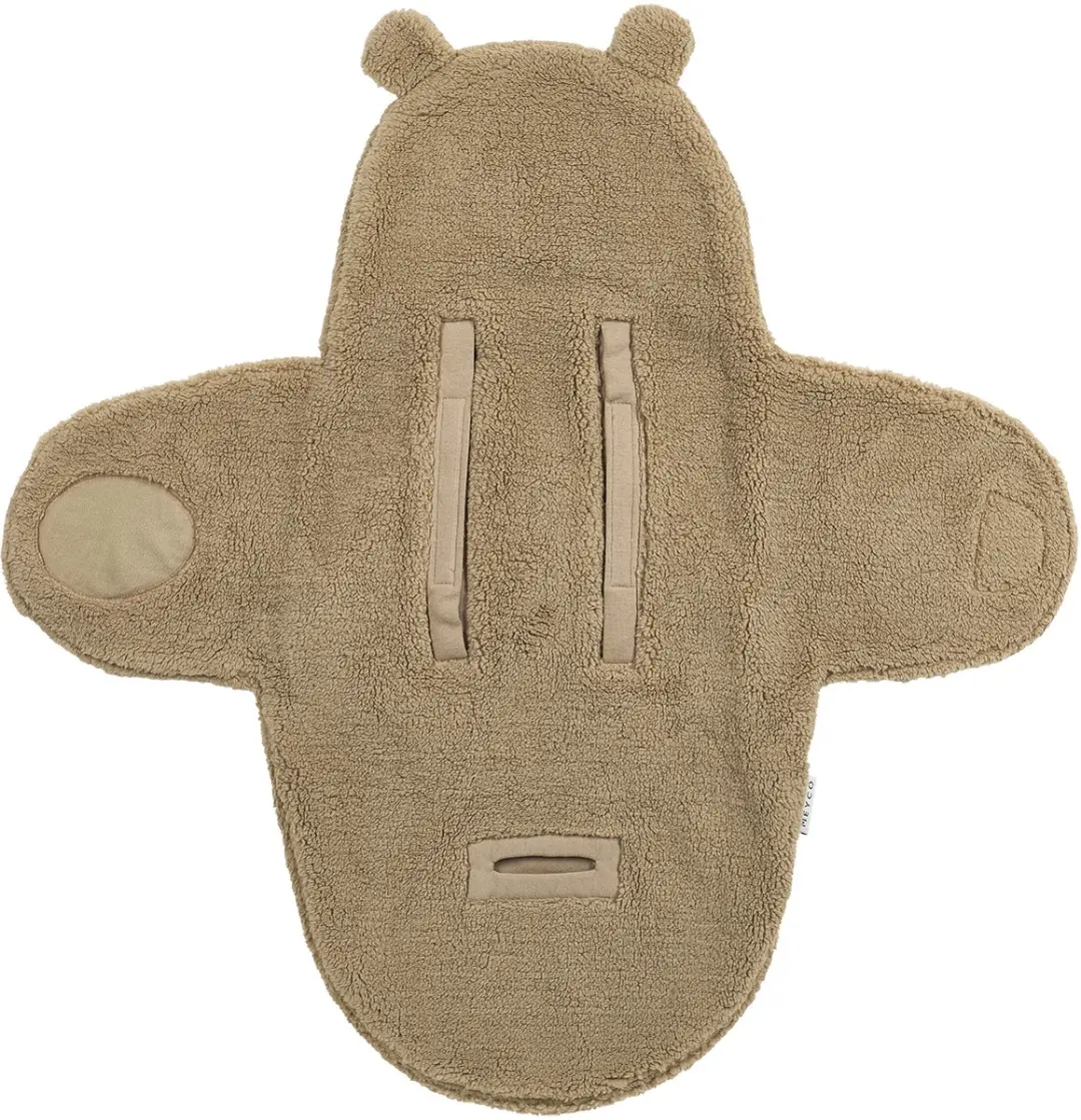 Meyco Baby Bear Wikkeldeken Warm Brown 100x100cm