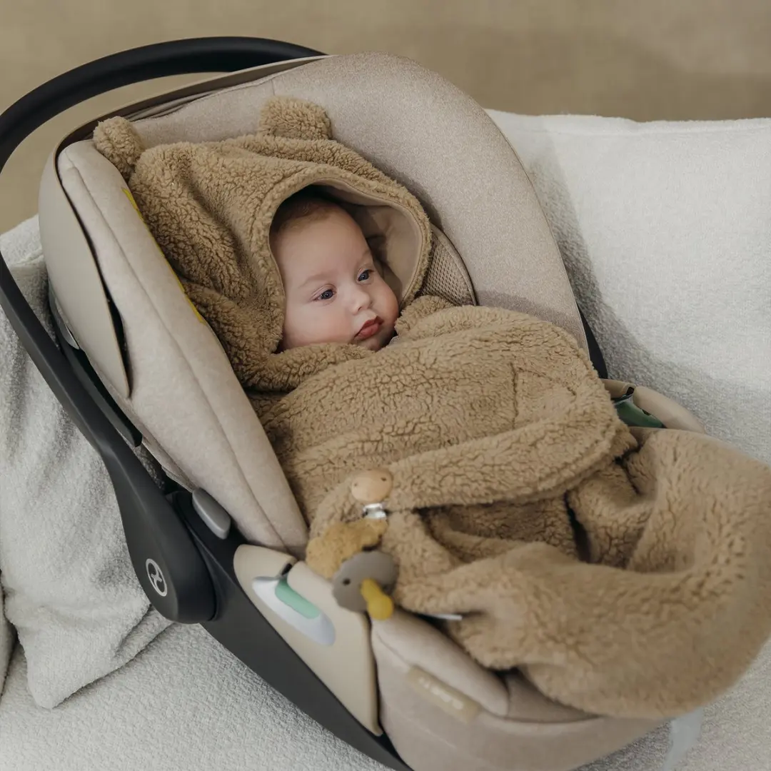 Meyco Baby Bear Wikkeldeken Warm Brown 100x100cm