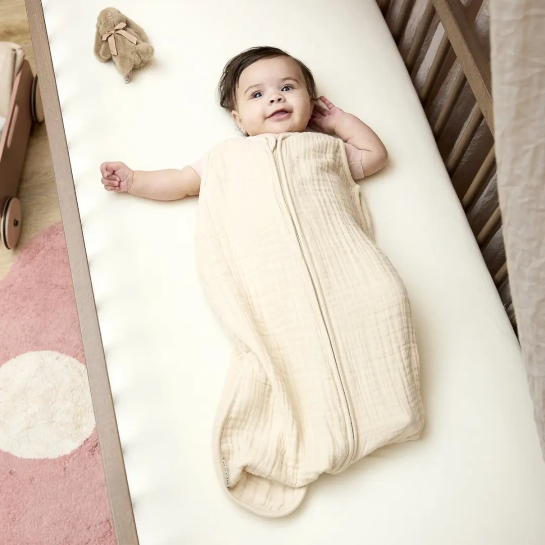 Meyco Baby Uni Hoeslaken Ledikant Nature 60x120cm