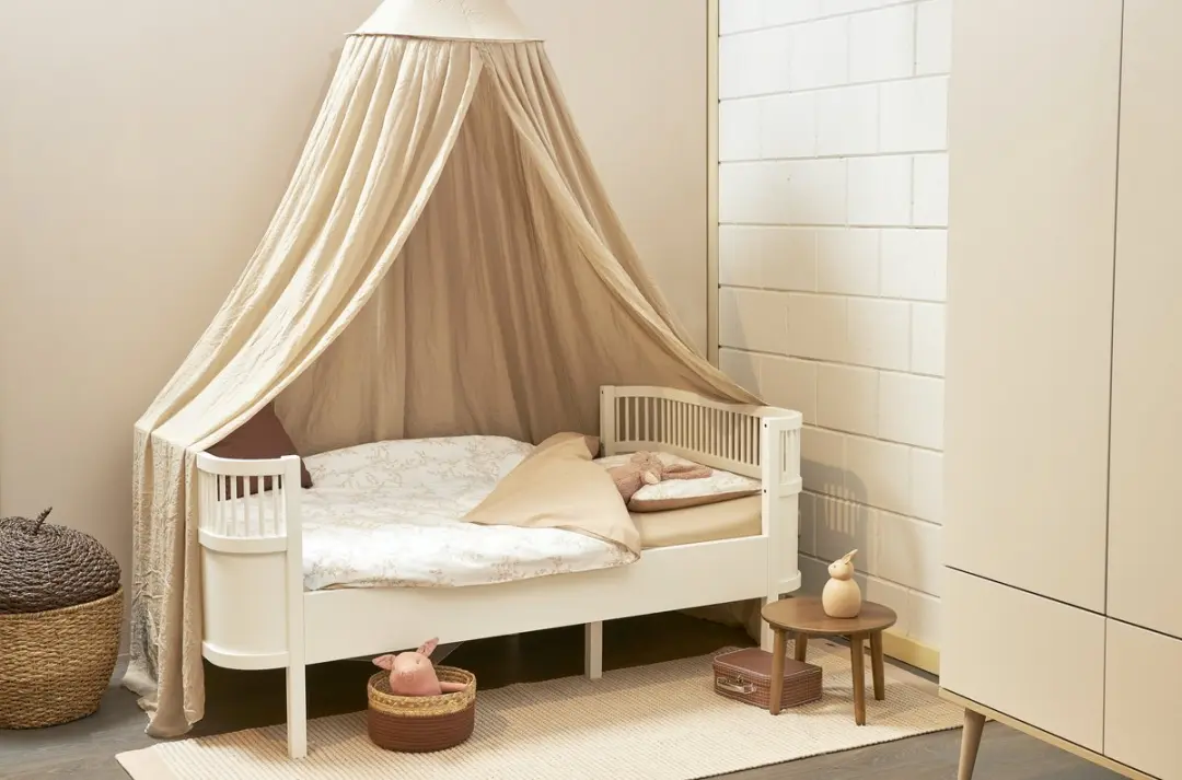 Meyco Baby Branches Dekbedovertrek Ledikant 100x135cm - Sand