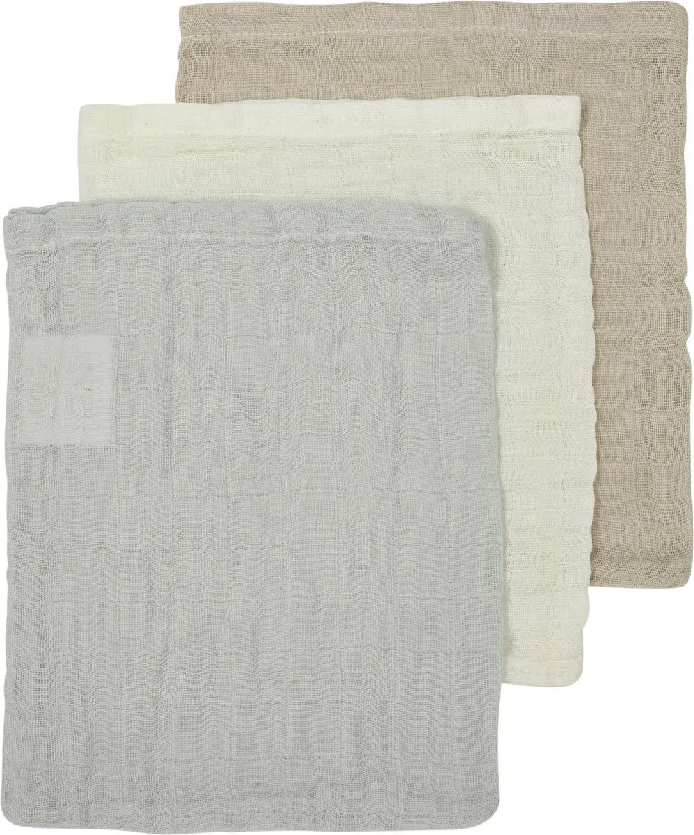 Meyco Baby Uni Washandjes 3-delig