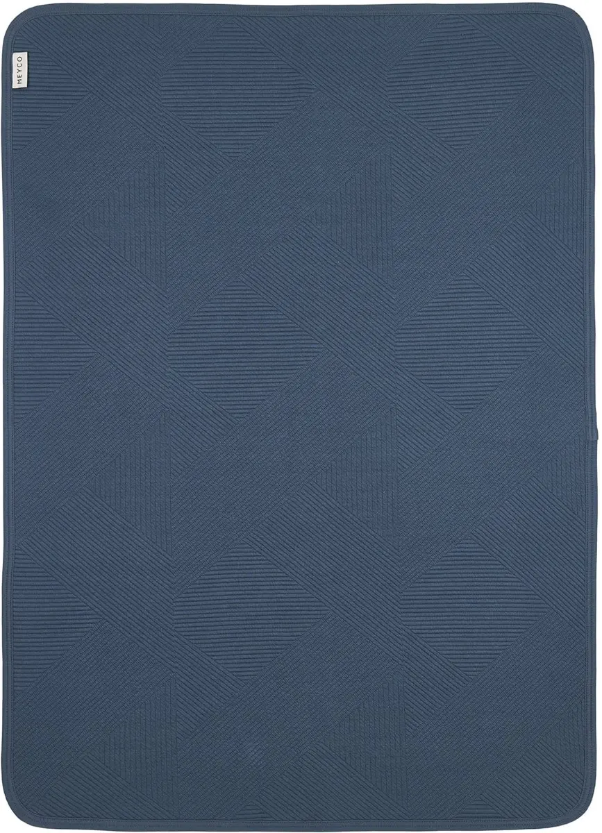Meyco Baby Jacquard Deken Indigo 100x150cm 1.0 TOG