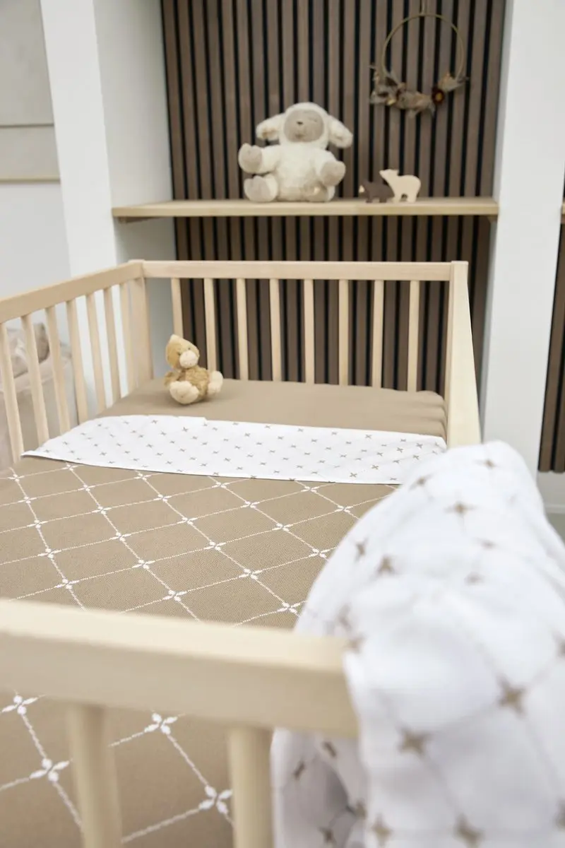 Meyco Baby Louis WiegLaken 2-pack - 75x100cm - Taupe