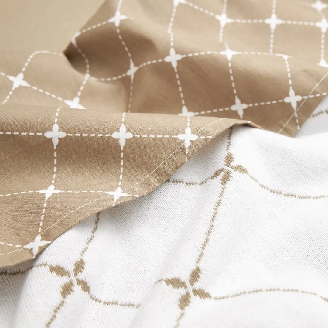 Meyco Baby Louis WiegLaken 2-pack - 75x100cm - Taupe