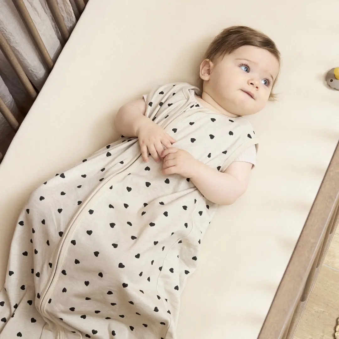 Meyco Baby Uni Hoeslaken Ledikant - 2 Stuks 60x120cm - Soft Sand