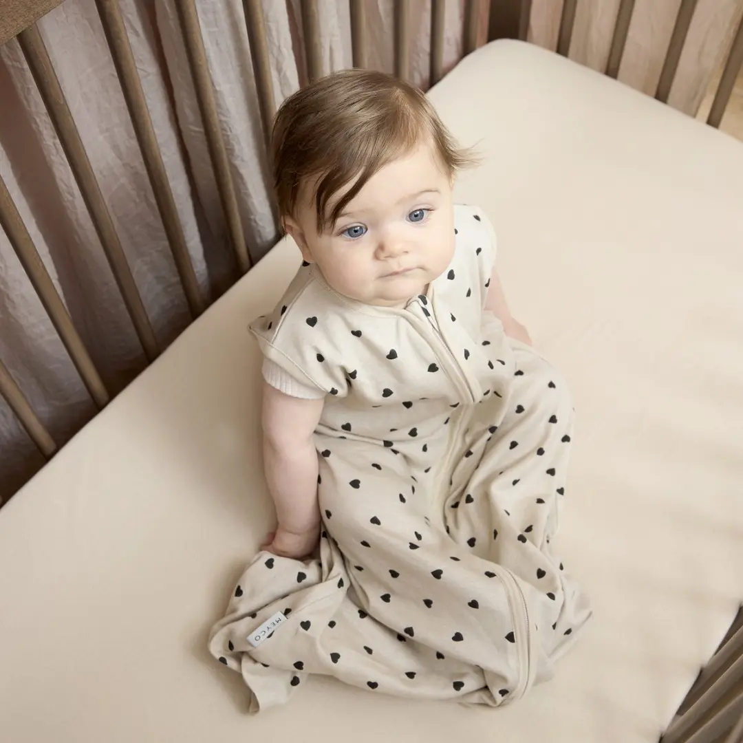 Meyco Baby Uni Hoeslaken Ledikant - 2 Stuks 60x120cm - Soft Sand - afbeelding 6 van 6