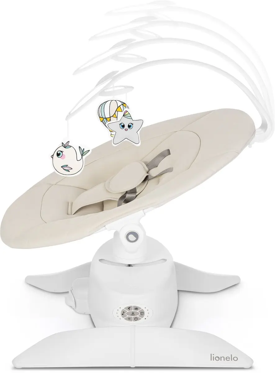 Lionelo Vivi Set 2in1 Elektrische Babywipstoel - Beige