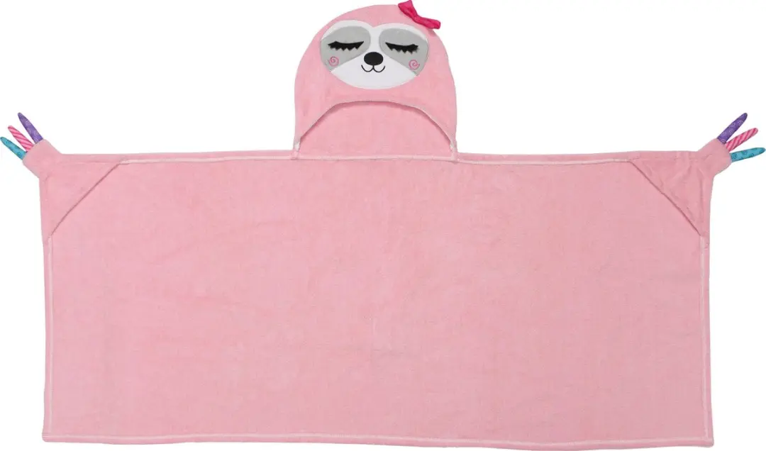 Zoocchini Badcape Sadie the Sloth - Roze