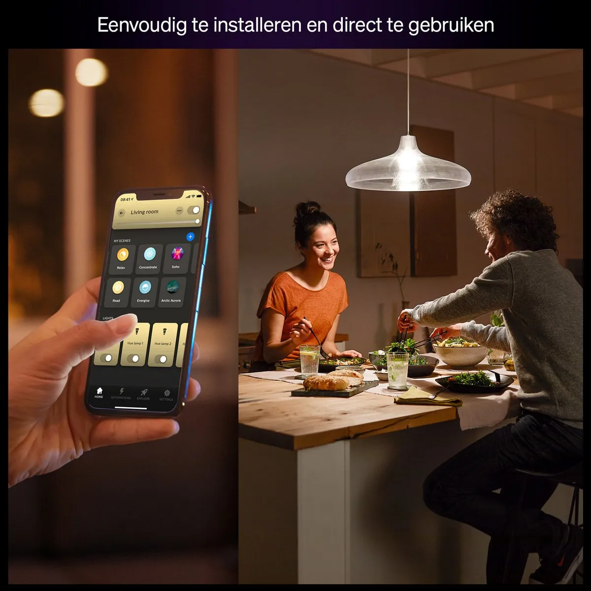 Philips Hue Slimme LED A60 E27 - 9.5W Warm Wit Mat