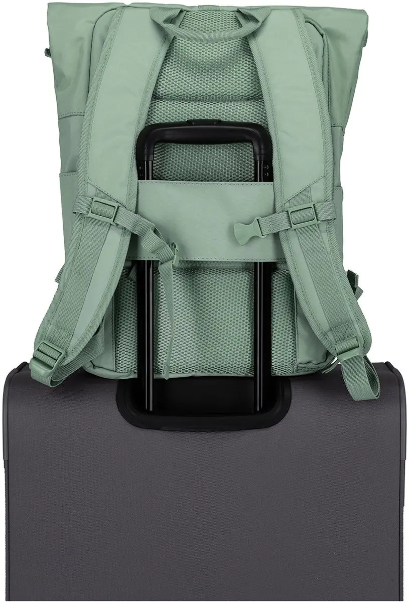 Travelite Basics Rollup Backpack 096310-81 - 16 inch - Lichtgroen