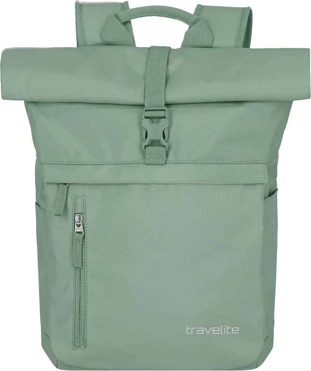 Travelite Basics Rollup Backpack 096310-81 - 16 inch - Lichtgroen