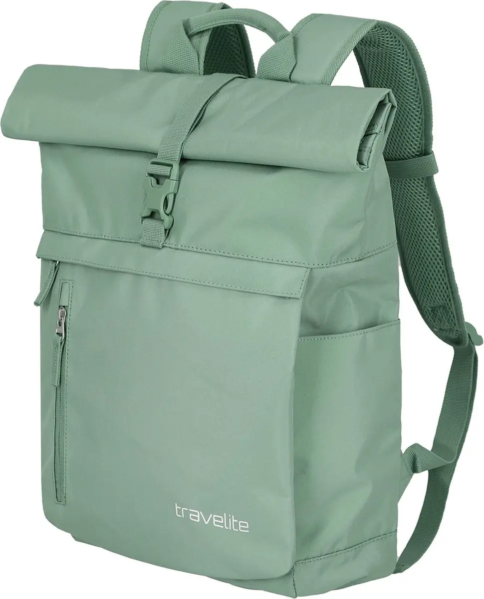 Travelite Basics Rollup Backpack 096310-81 - 16 inch - Lichtgroen