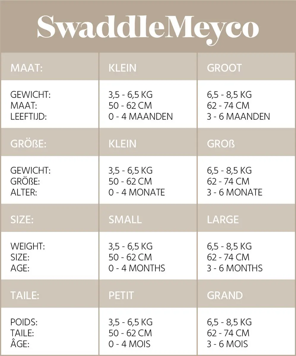 Meyco SwaddleMeyco Inbakerdoek 2-pack - 1.0 TOG - Branches/Uni Sand