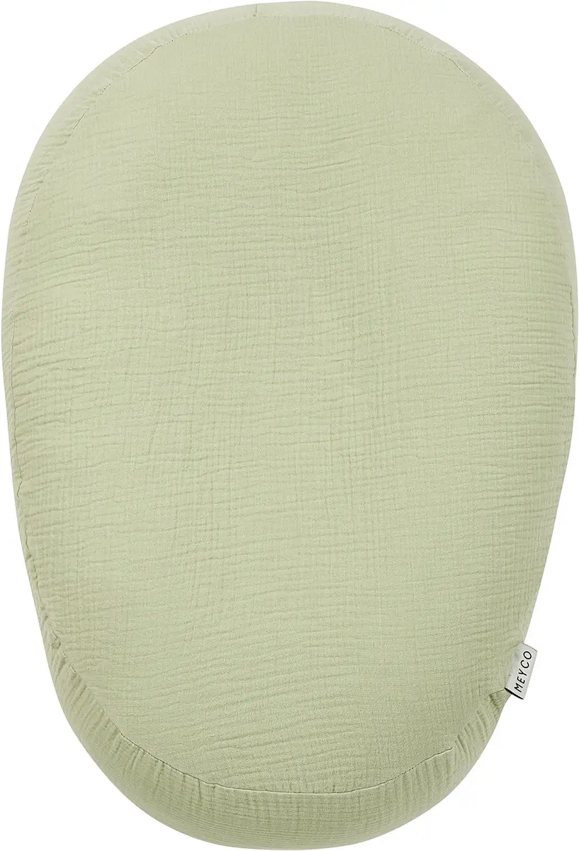 Meyco Baby Uni Relaxhoes voor Voedingskussen - Soft Olive