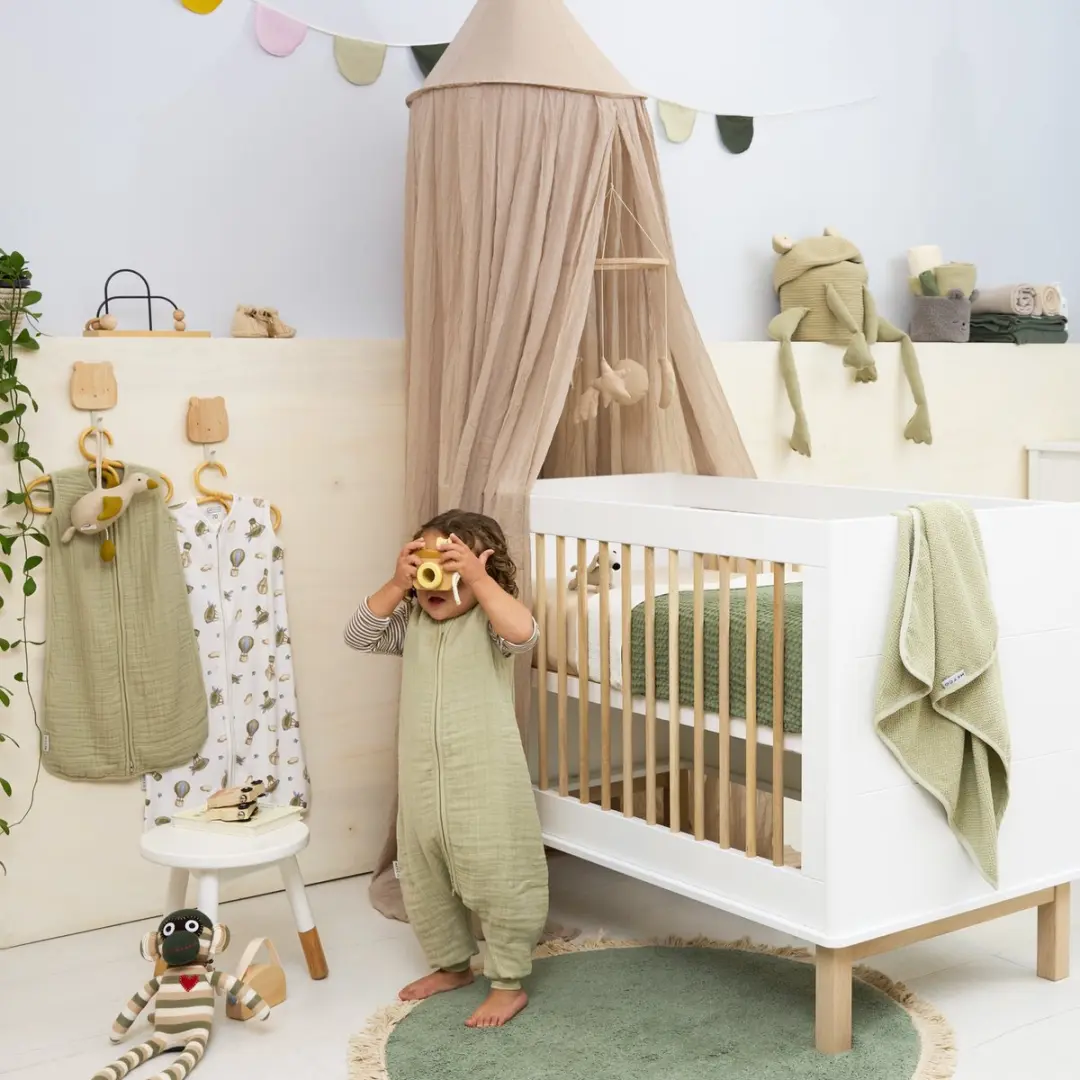 Meyco Baby Zomer Slaapoverall Jumper 104cm - Soft Olive - afbeelding 6 van 6