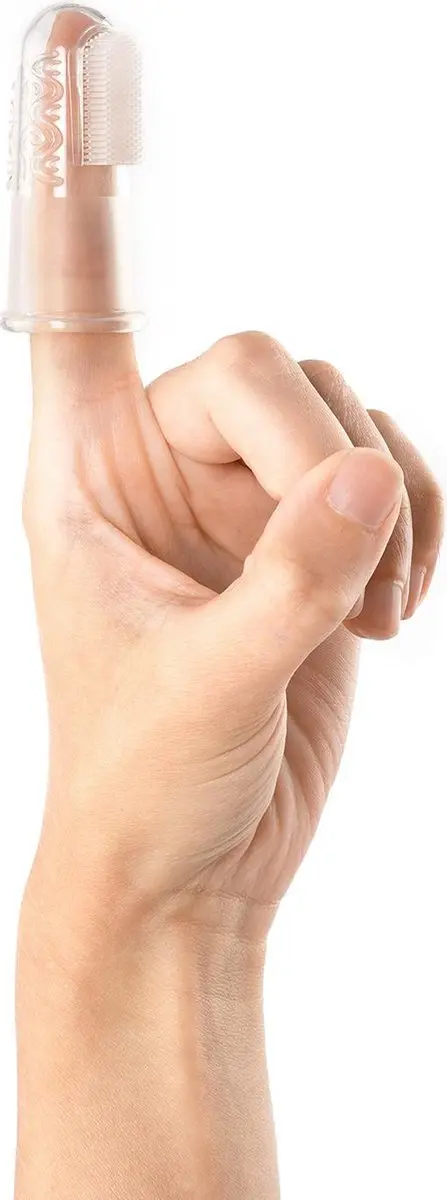 Reer Vinger Tandenborstel - 2 Stuks - Transparant
