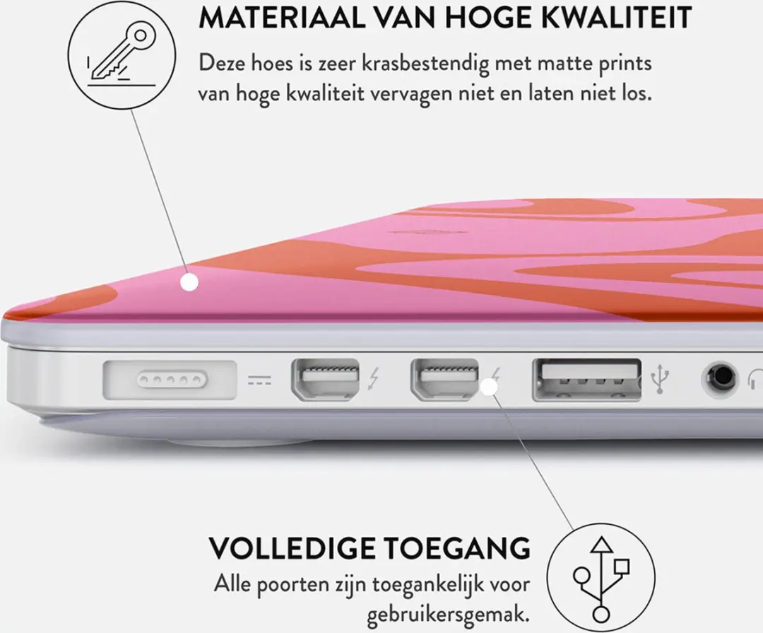 Burga Hardshell Cover MacBook Pro 16" (2021/2023 M3) - Roze