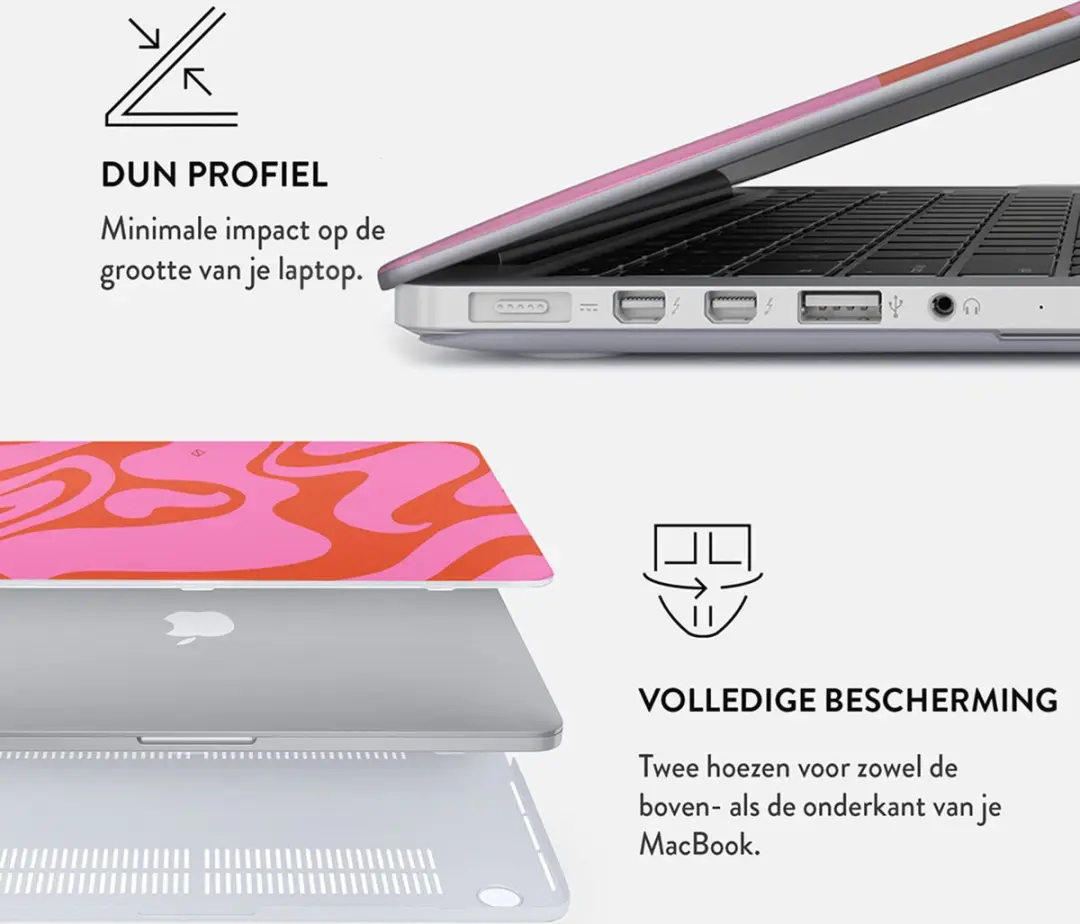 Burga Hardshell Cover MacBook Pro 16" (2021/2023 M3) - Roze