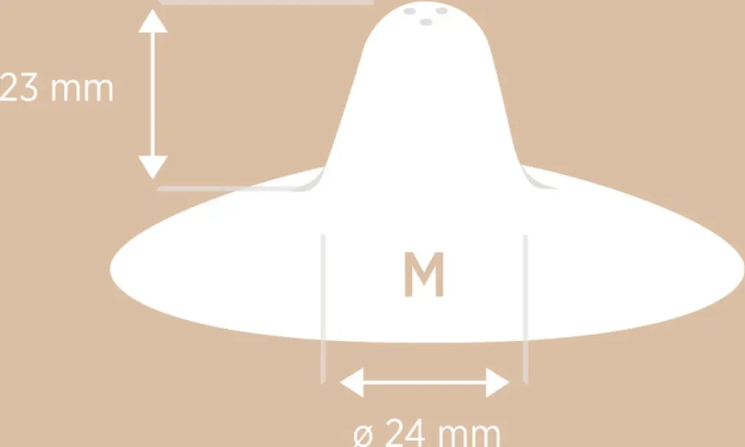 Hevea Nipple Shield Medium - 2 Stuks - Natuurlijk rubber