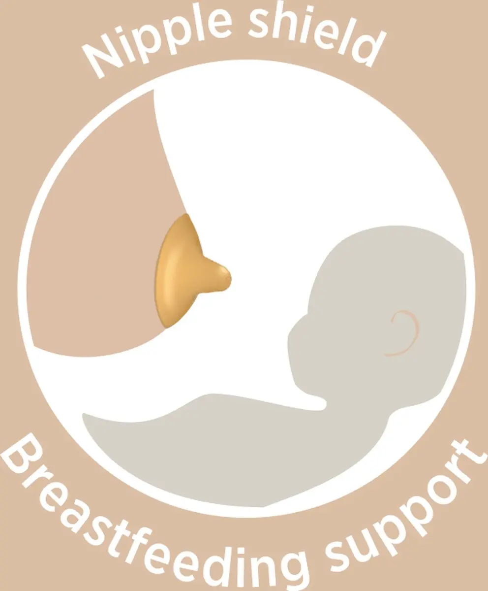Hevea Nipple Shield Medium - 2 Stuks - Natuurlijk rubber