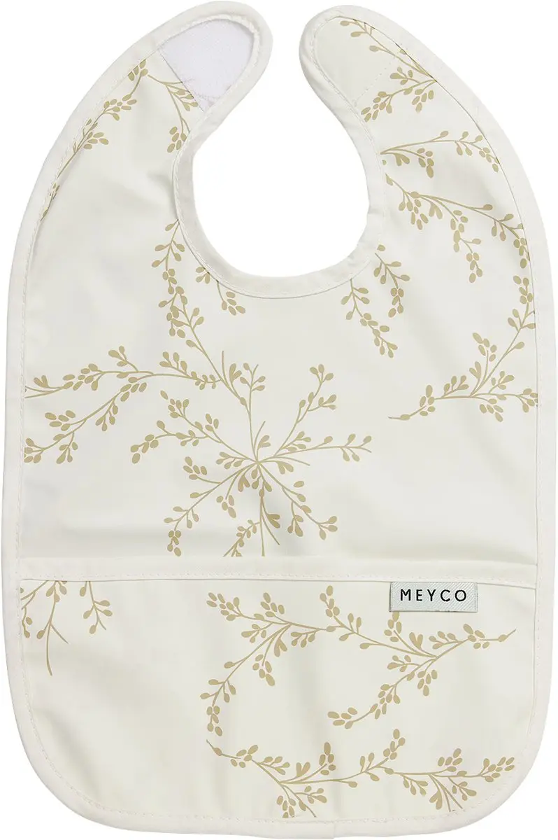 Meyco Baby Branches Slab Met Opvangbakje - 2 Stuks - Sand