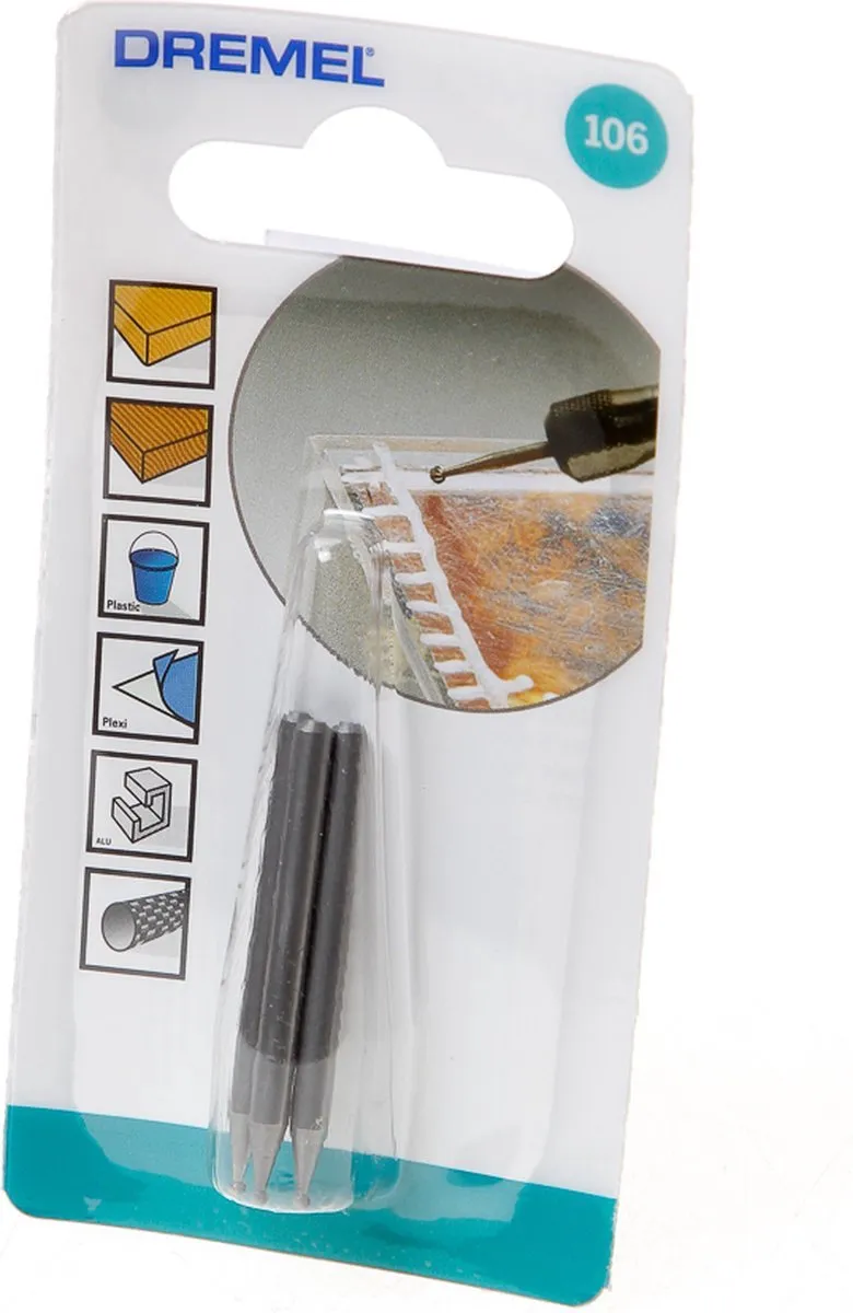 Dremel 106 Graveerfrees - 3 Stuks