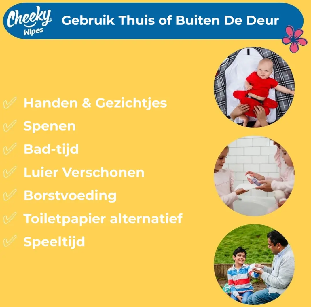 Cheeky Wipes Babydoekjes Bamboe 25 Stuks - Grijs