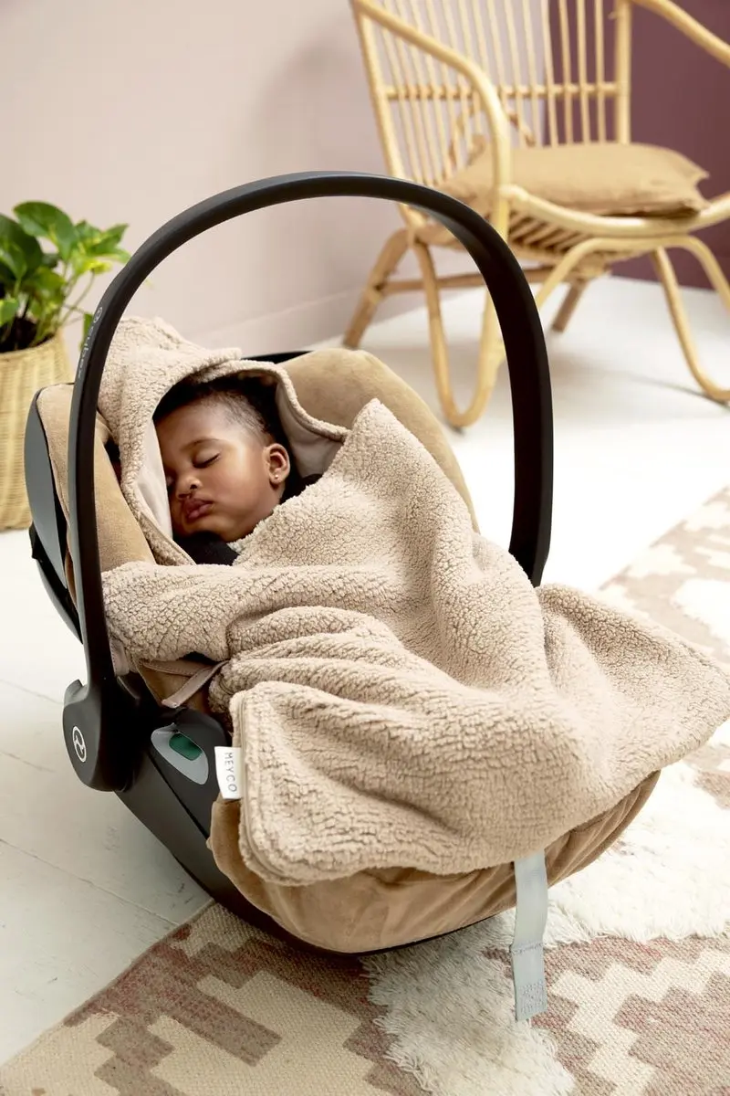 Meyco Baby Teddy Voetenzak 40x82cm - Sand - afbeelding 6 van 6