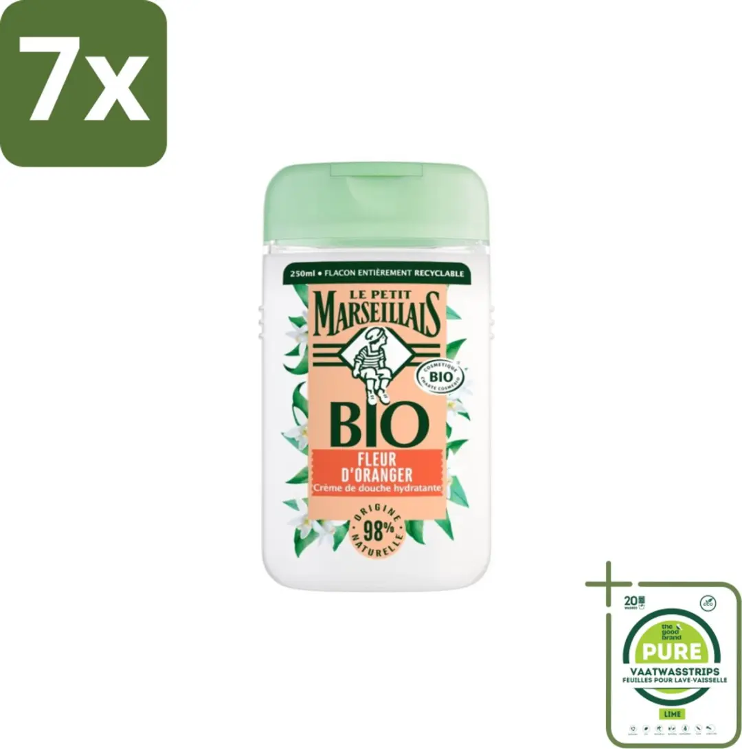 Le Petit Marseillais Douchegel Fleur d’Oranger 250ml - 7 Stuks