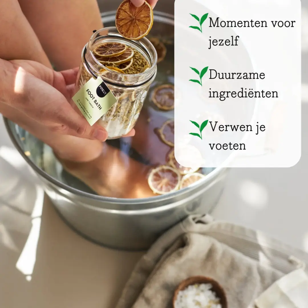 Pineut Voetbadzout Limoen & Duizendblad 191g