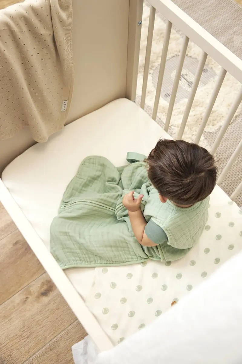 Meyco Baby Uni Hoeslaken Ledikant 60x120cm - Offwhite