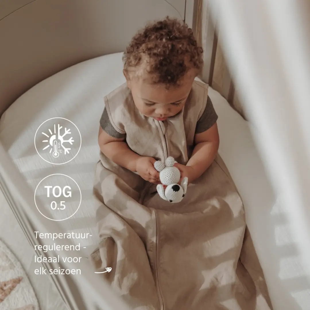 Meyco Baby Slaapzak Taupe 70cm - 0.5 TOG