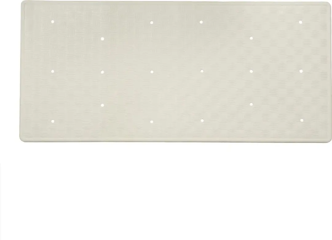 Dutch House Rubberen Antislip Badmat 35x75cm - Wit