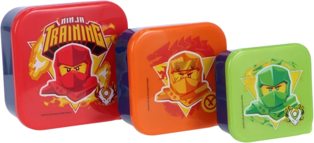 LEGO Lunchset Meerkleurig - Drinkfles, Lunchbox & Snackbox