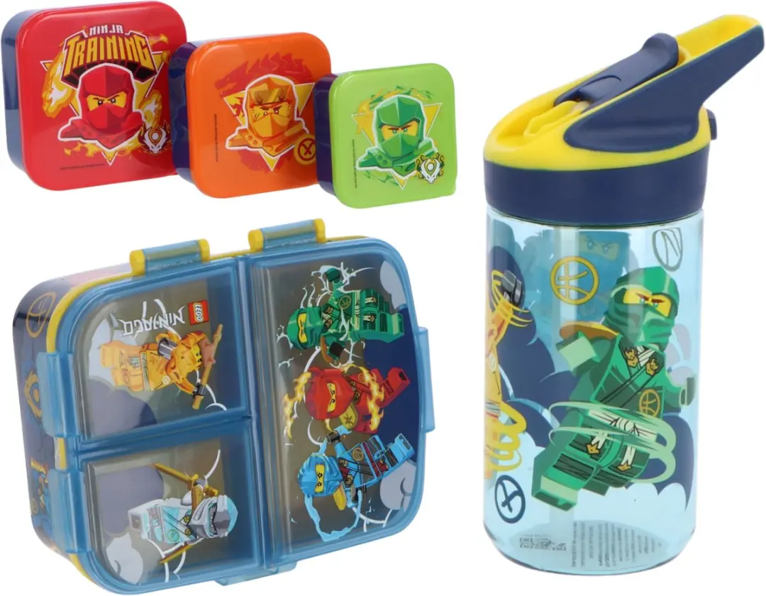 Lego lunchset; drinkfles, lunchbox en snackbox
