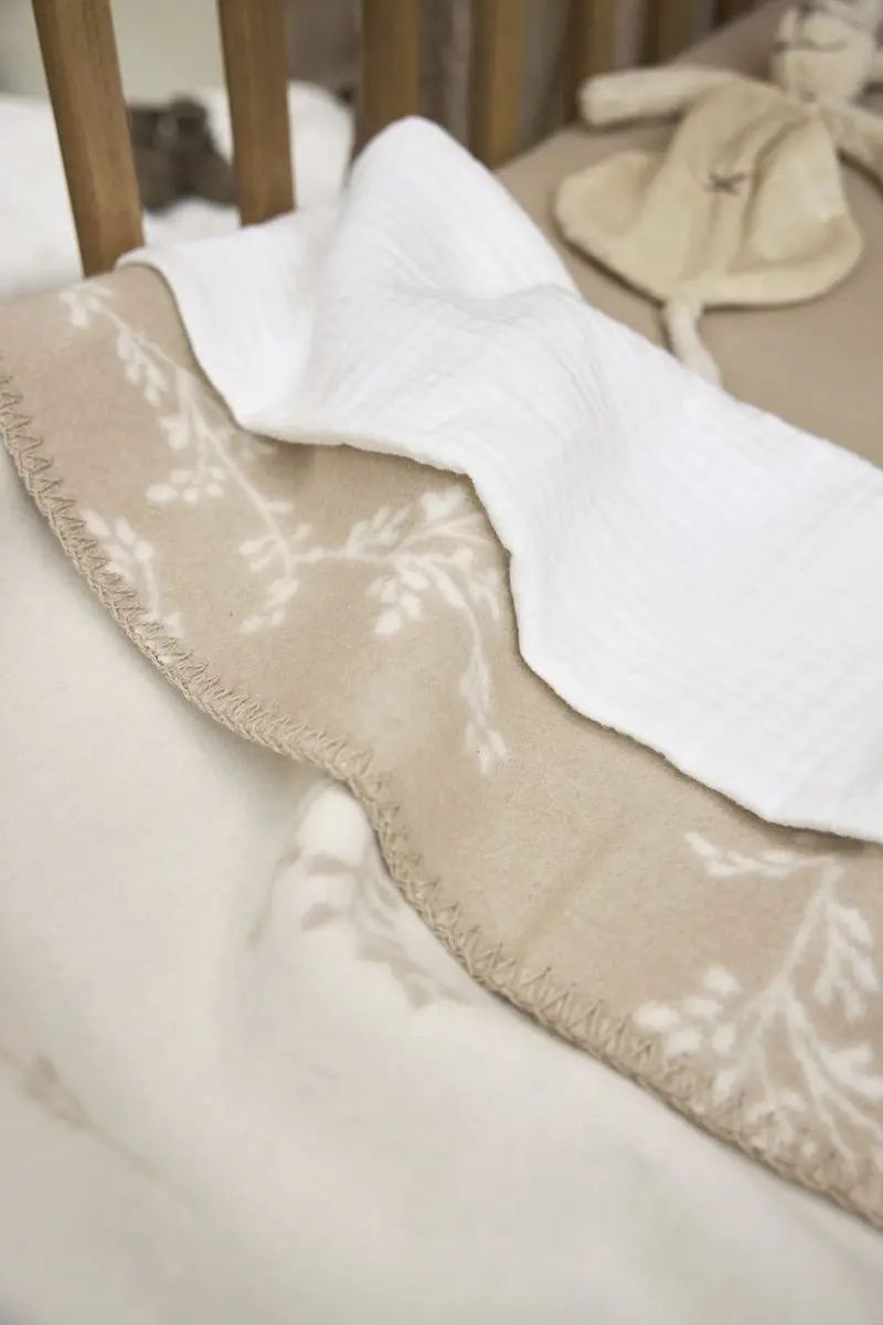 Meyco Baby Wiegdeken Geweven Sand 75x100cm - 1.0 TOG
