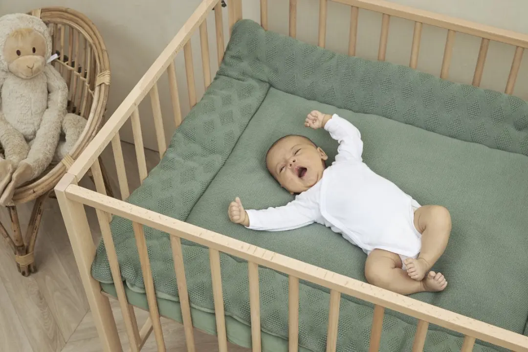 Meyco Baby Uni Hoeslaken Boxmatras 75x95cm - Forest Green