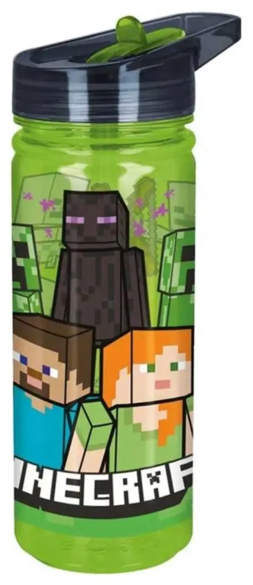 Minecraft Lunchset - Drinkfles, Lunchbox & Snackbox Meerkleurig