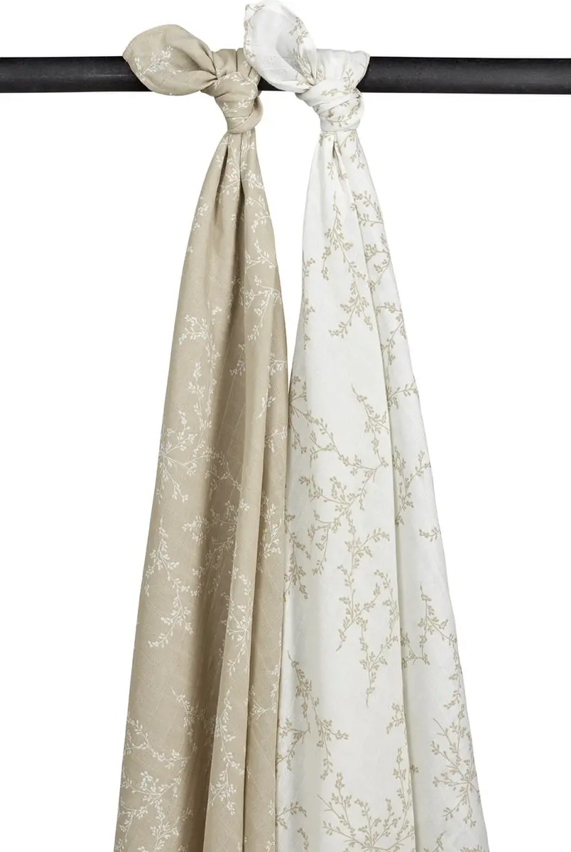 Meyco Baby Branches Swaddle 2 Stuks