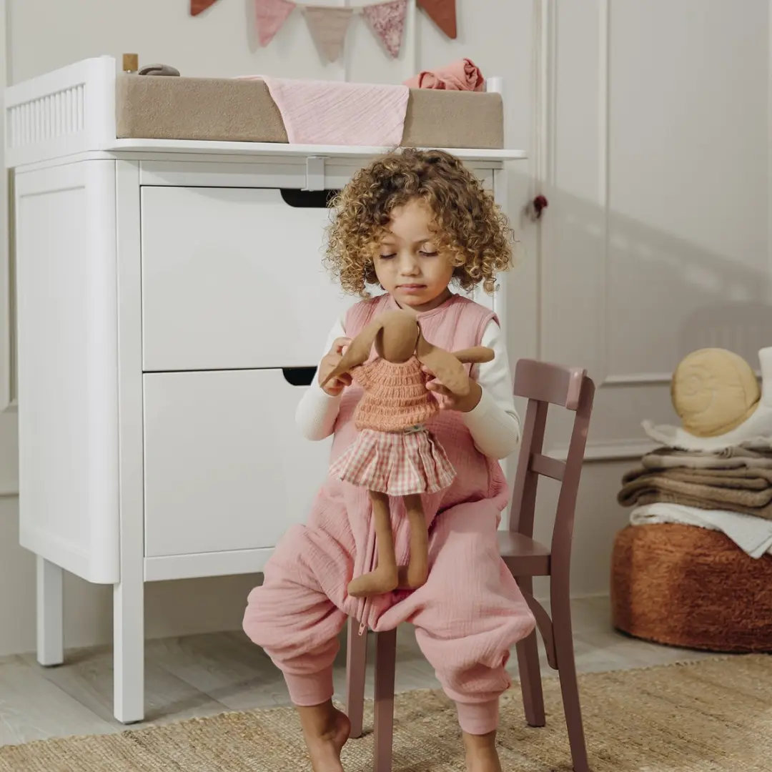 Meyco Baby Uni Winter Slaapoverall Jumper Rose 104cm - 2.0 TOG