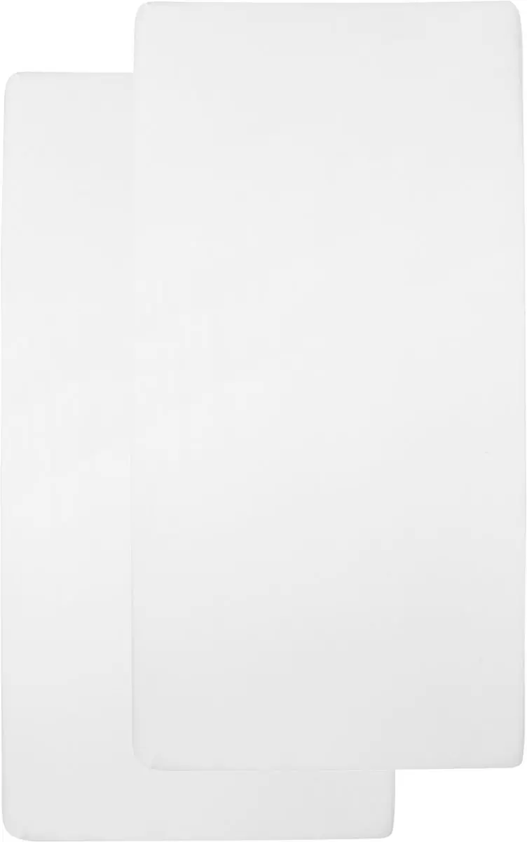Meyco Baby Uni Hoeslaken Wieg - 2 Stuks 40x80/90cm - Wit