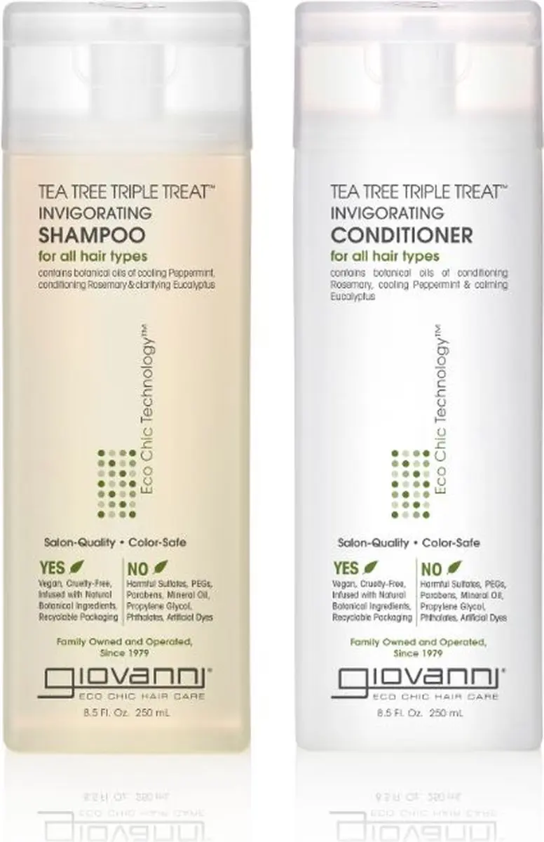 Giovanni Cosmetics Tea Tree Shampoo & Conditioner Set 250ml