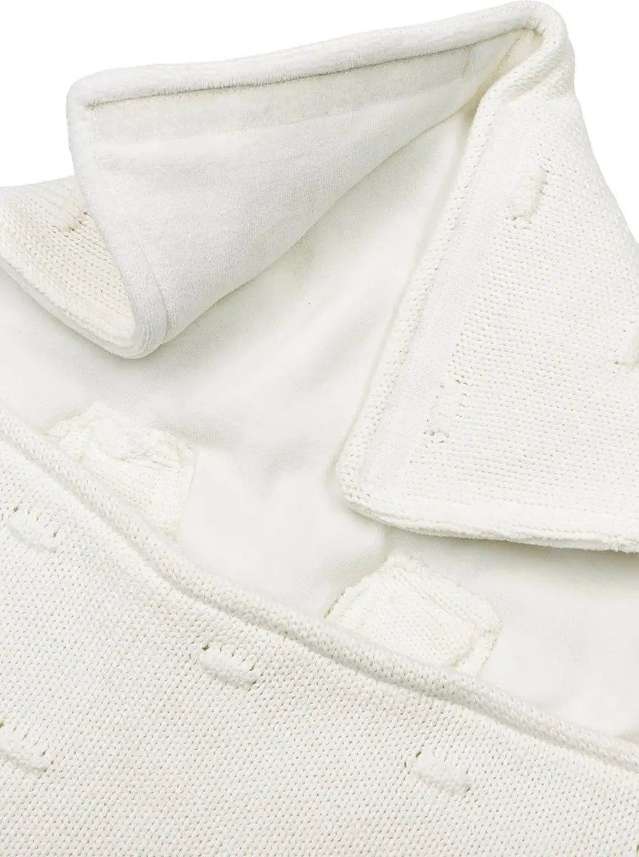 Meyco Baby Knots Voetenzak Offwhite 40x82cm