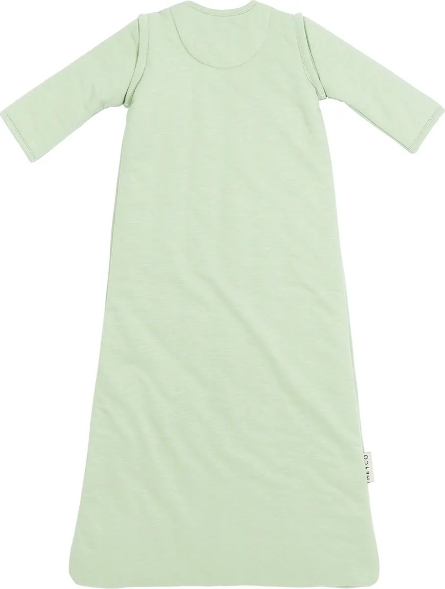 Meyco Baby Slaapzak Winter Slub Soft Green 90cm
