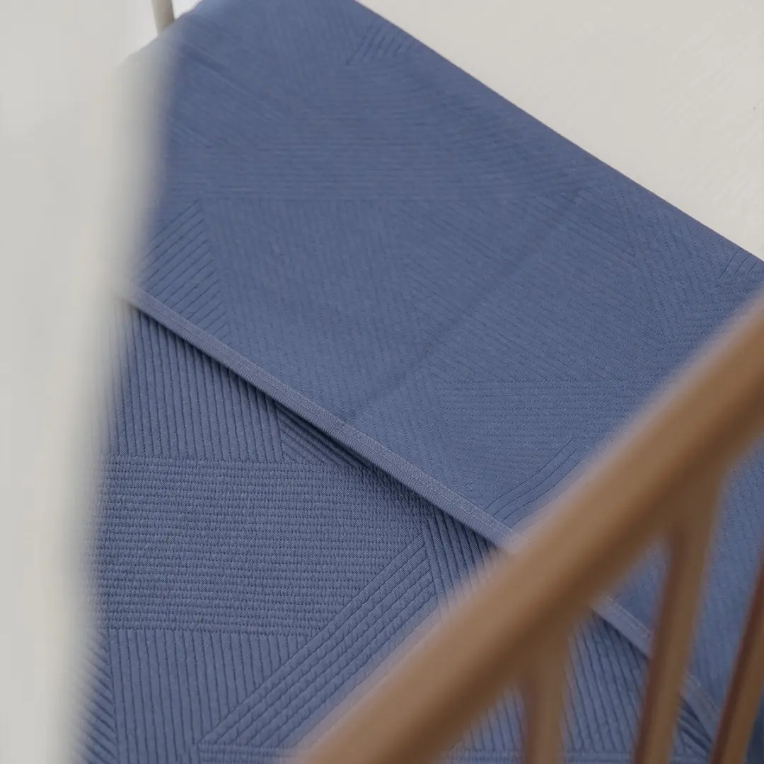 Meyco Baby Jacquard Wiegdeken Indigo 75x100cm